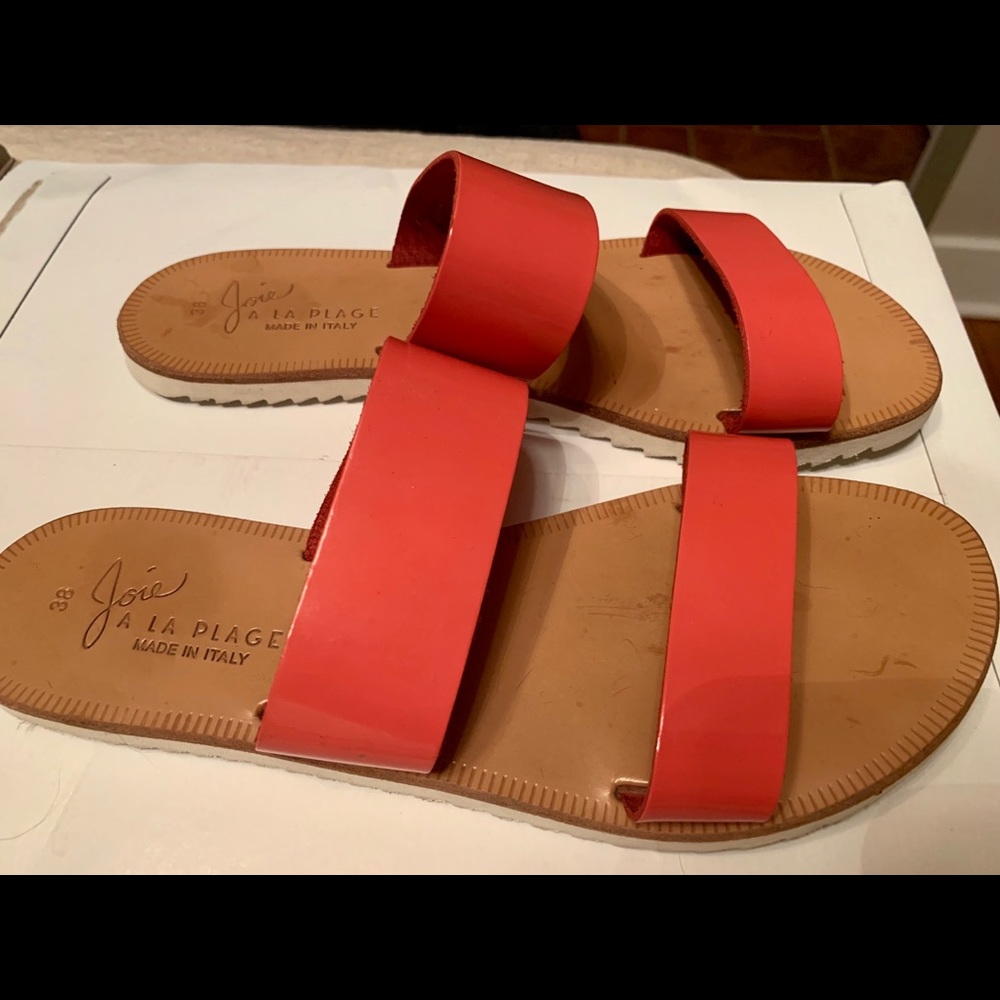 Joie a La Plage Avalon Patent Leather Sandals 8